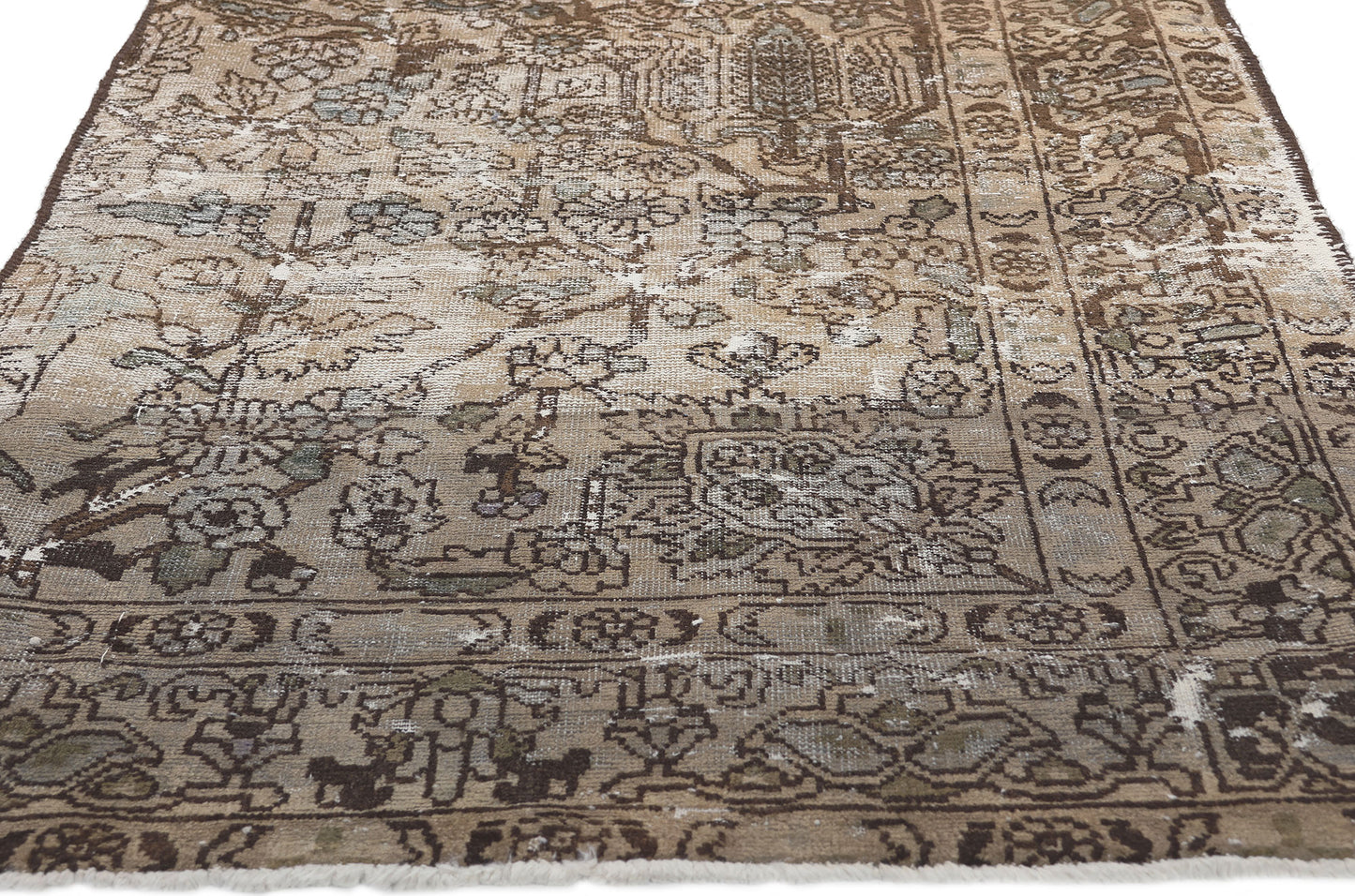 3 x 7 Antique Persian Bakhtiari Rug 78603
