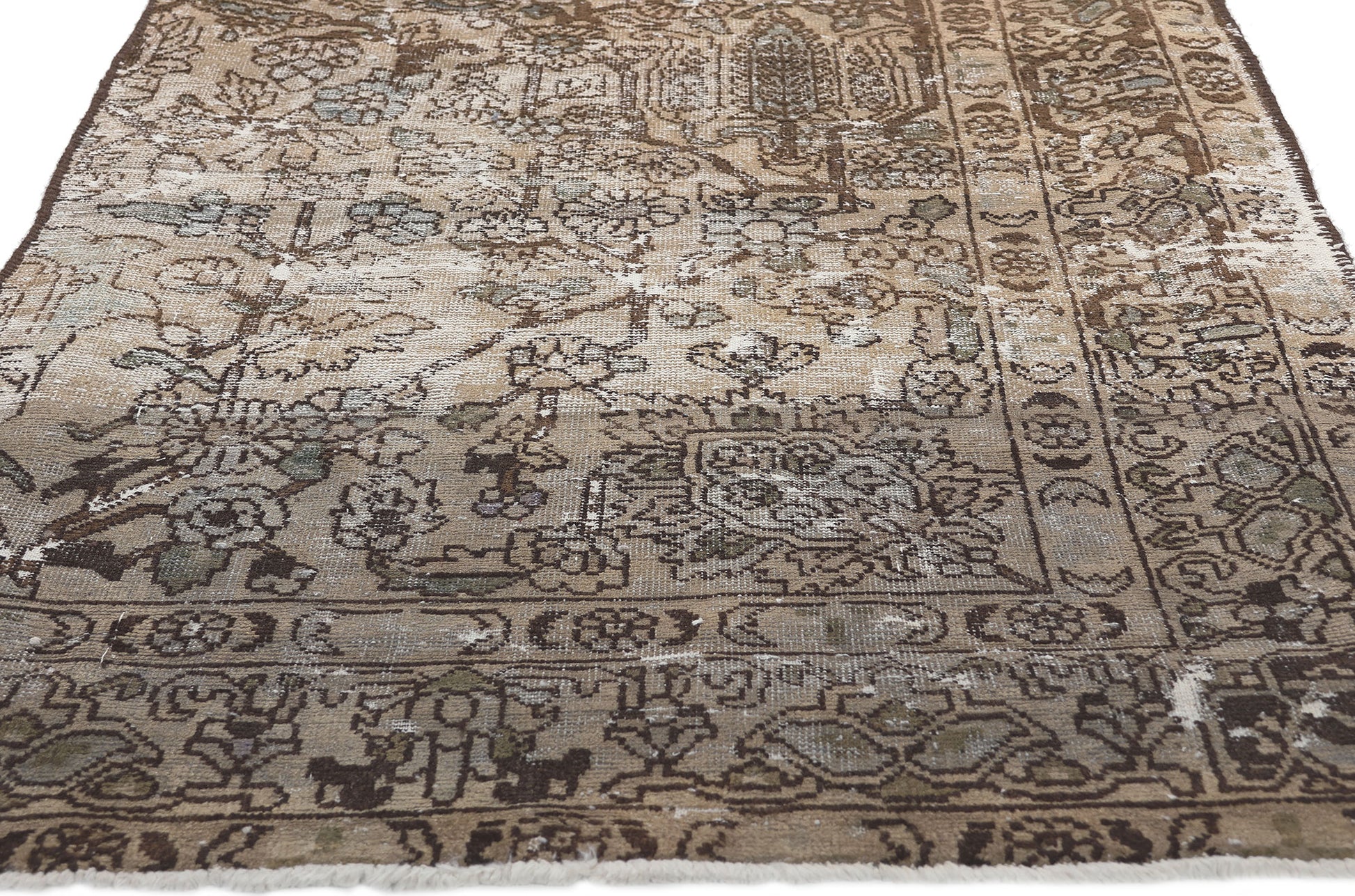 3 x 7 Antique Persian Bakhtiari Rug 78603