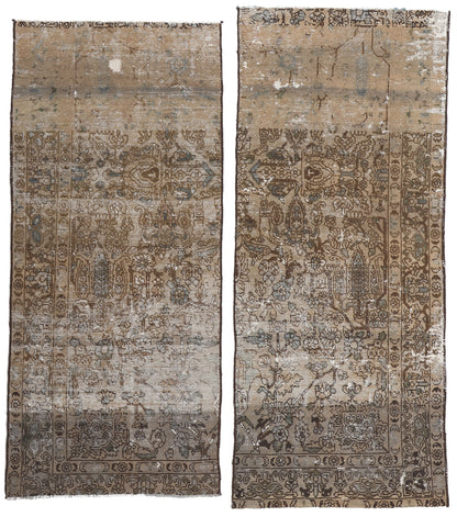 3 x 7 Antique Persian Bakhtiari Rug 78602