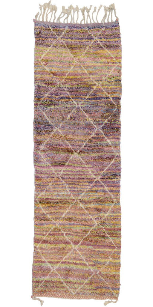 3 x 8 Colorful Beni Mrirt Moroccan Rug 21112