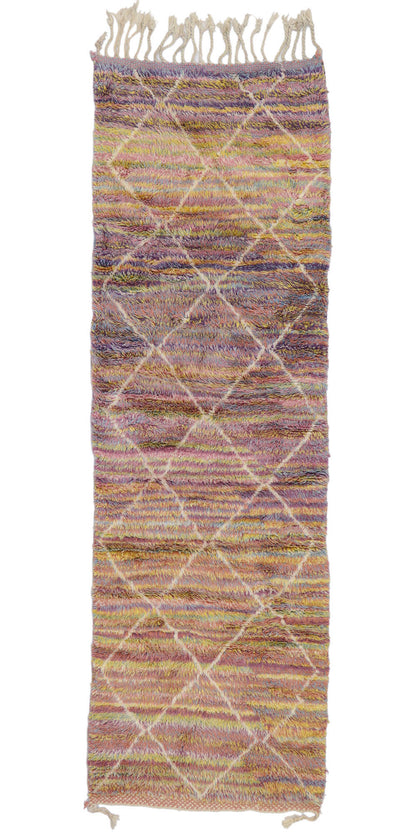 3 x 8 Colorful Beni Mrirt Moroccan Rug 21112