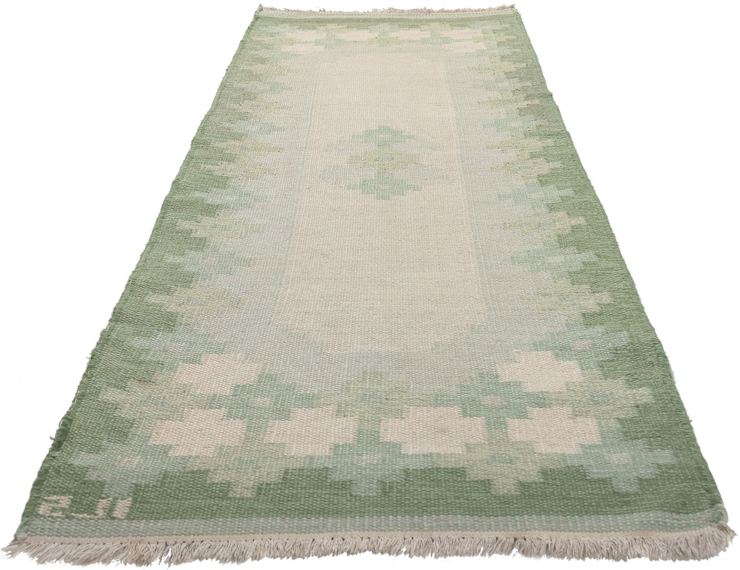 3 x 8 Vintage Finnish Flatweave Rug 78462
