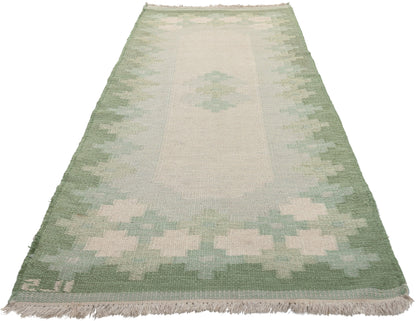 3 x 8 Vintage Finnish Flatweave Rug 78462