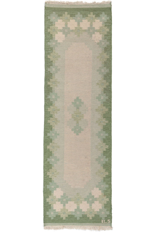 3 x 8 Vintage Finnish Flatweave Rug 78462