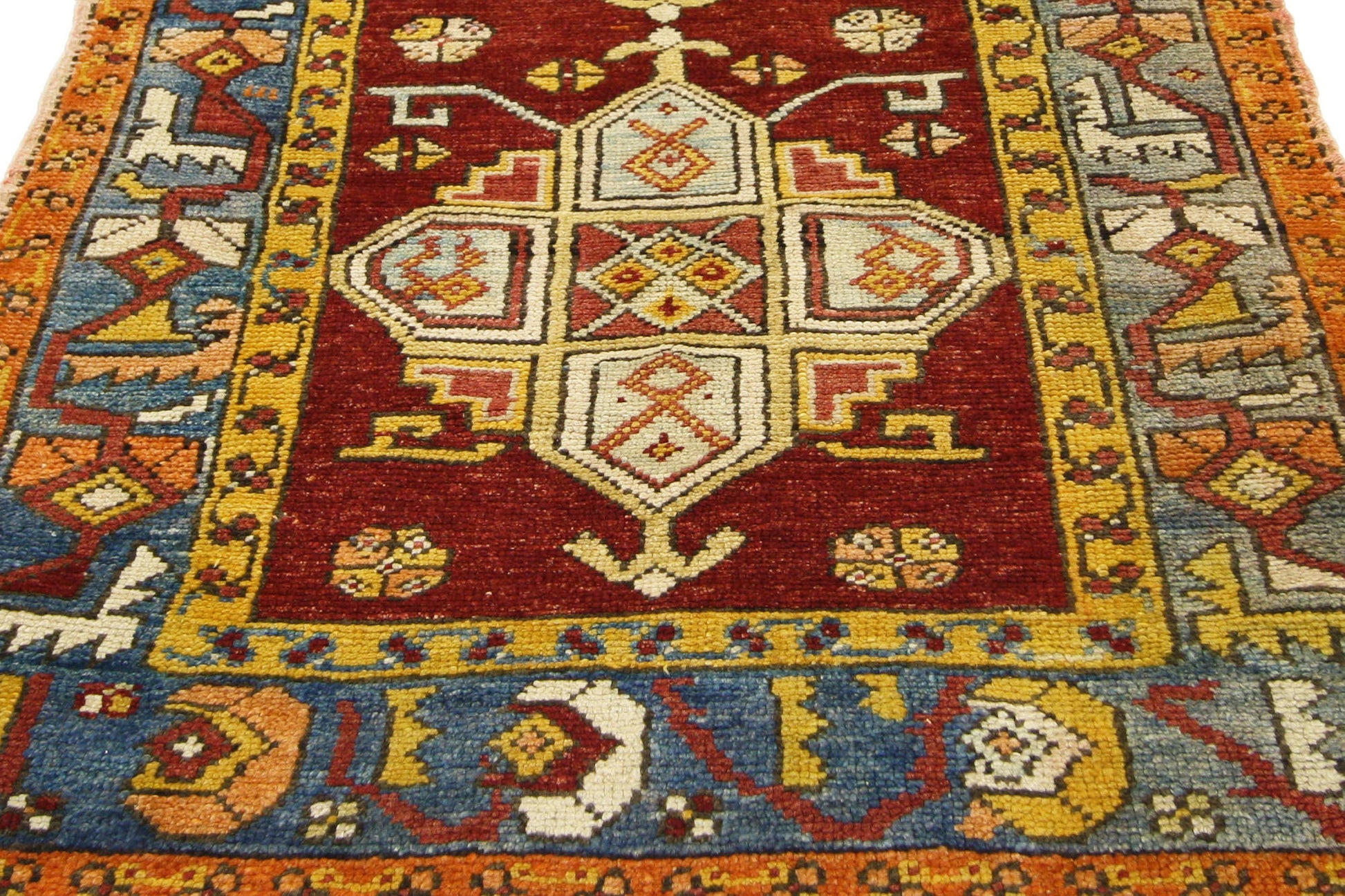 3 x 9 Vintage Turkish Oushak Rug 73673