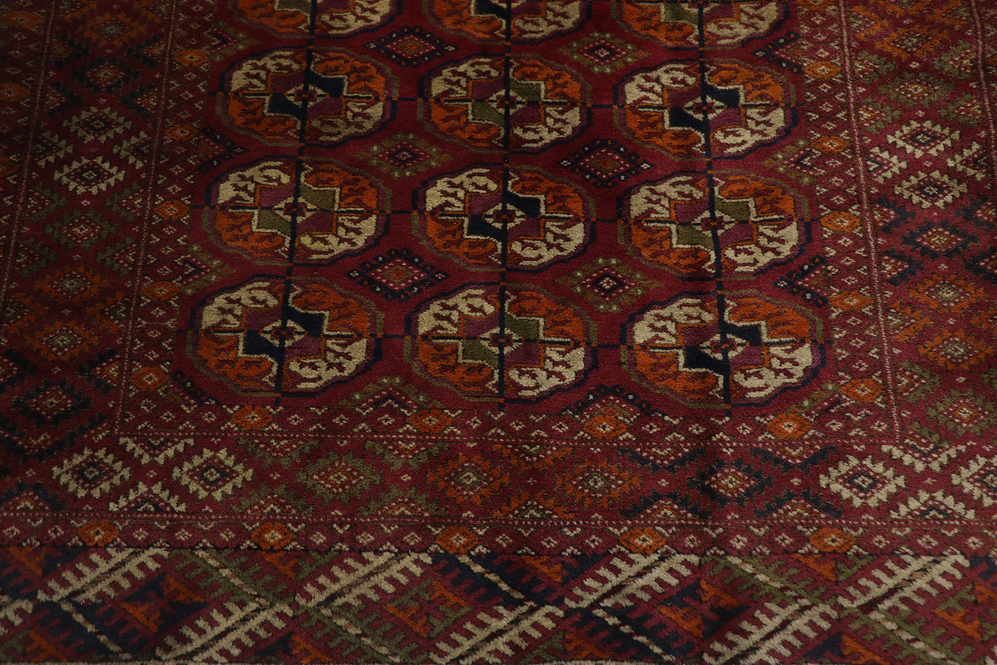 4 x 5 Antique Persian Baluchi Bokhara Rug 21680