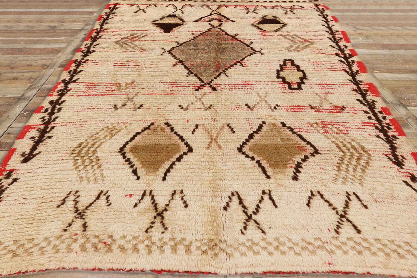 3 x 5 Vintage Moroccan Azilal Rug 74705