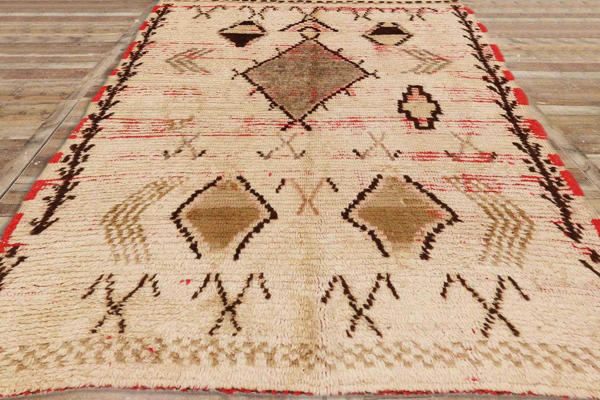 3 x 5 Vintage Moroccan Azilal Rug 74705