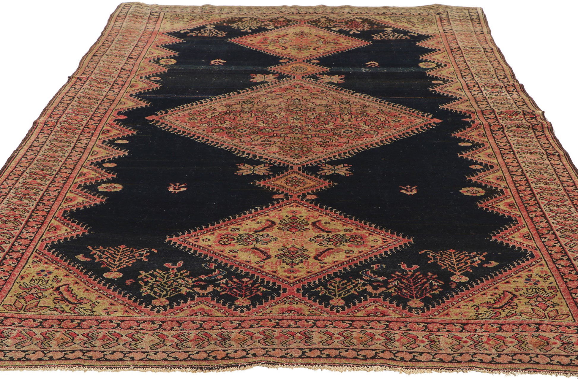 4 x 6 Antique Persian Malayer Rug 78518
