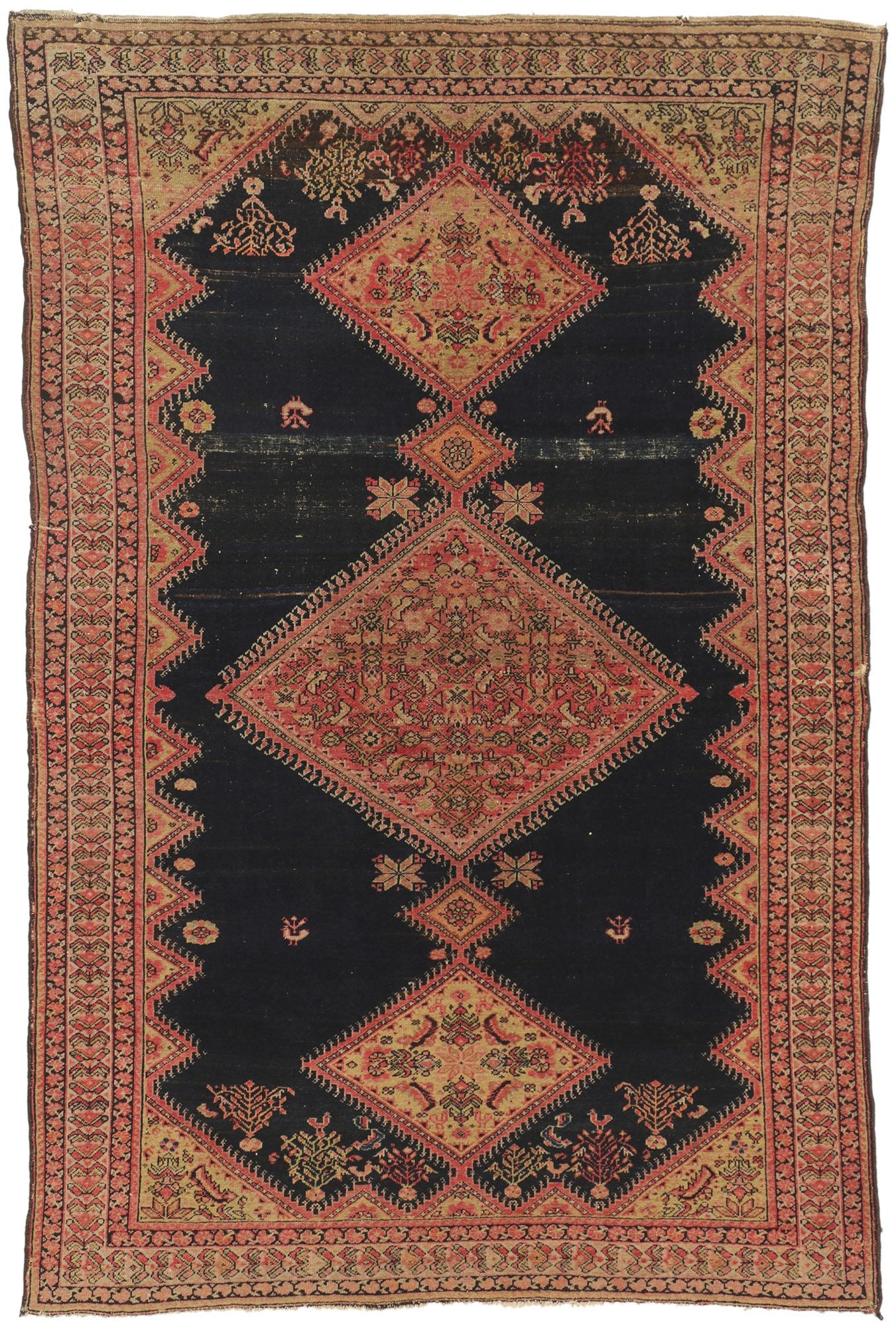 4 x 6 Antique Persian Malayer Rug 78518