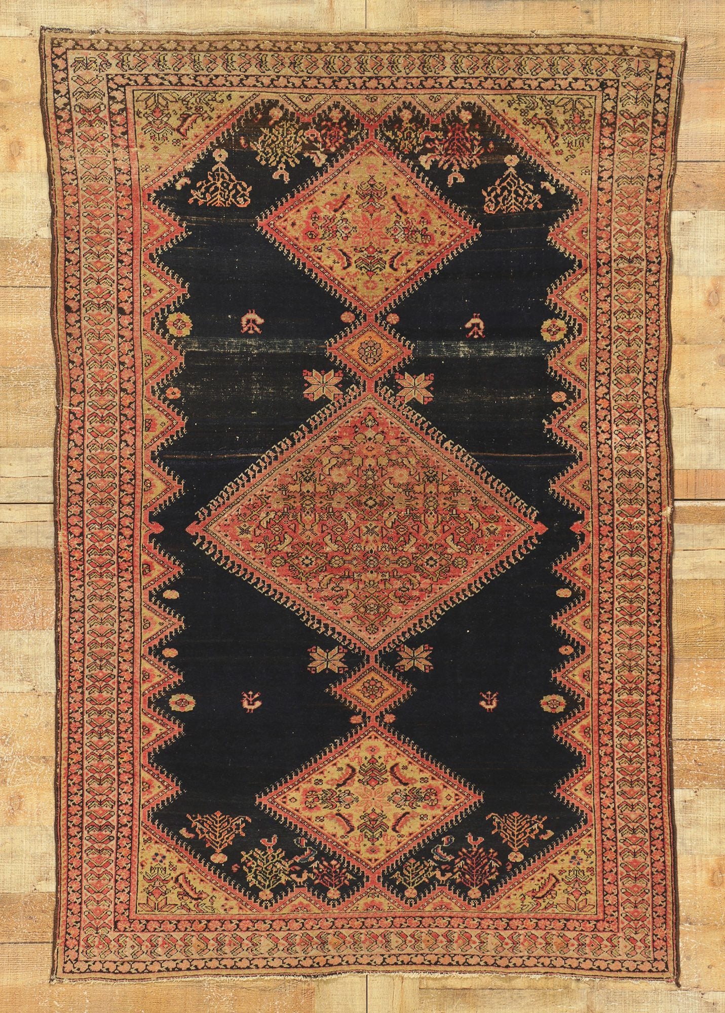 4 x 6 Antique Persian Malayer Rug 78518