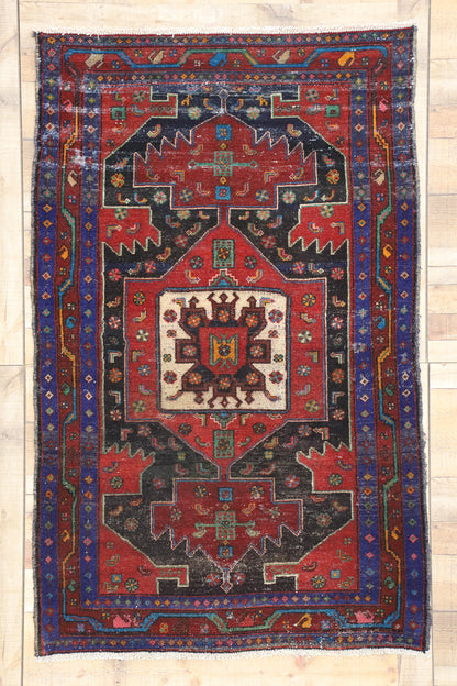 4 x 6 Vintage Persian Hamadan Rug 51578