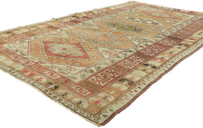 4 x 8 Vintage Turkish Oushak Rug 53093