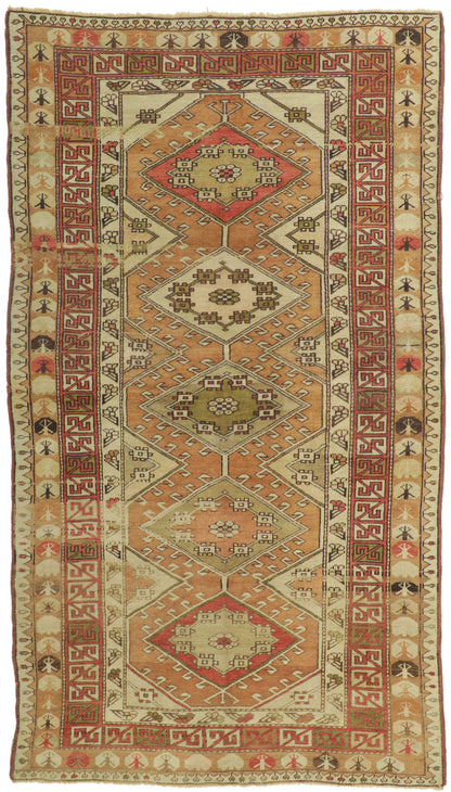 4 x 8 Vintage Turkish Oushak Rug 53093