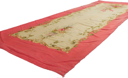 4 x 10 Antique French Aubusson Tapestry 72780