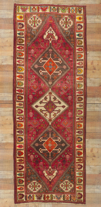 4 x 10 Vintage Persian Qashqai Rug 61052