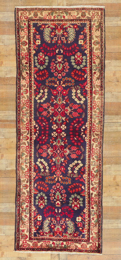 4 x 10 Vintage Persian Hamadan Runner 61225