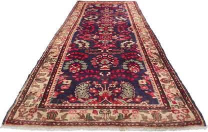 4 x 10 Vintage Persian Hamadan Runner 61225