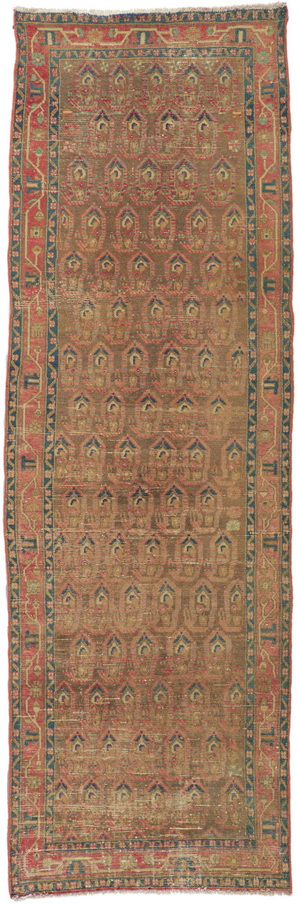 4 x 11 Antique Persian Malayer Runner 61086