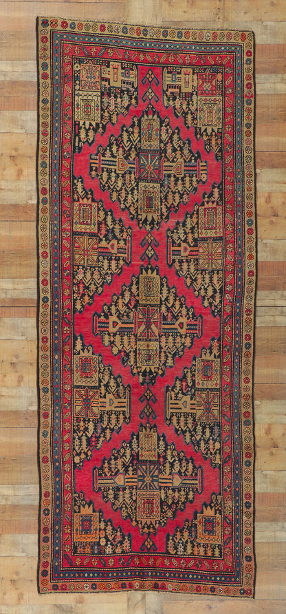 4 x 11 Antique Persian Shiraz Rug 61080