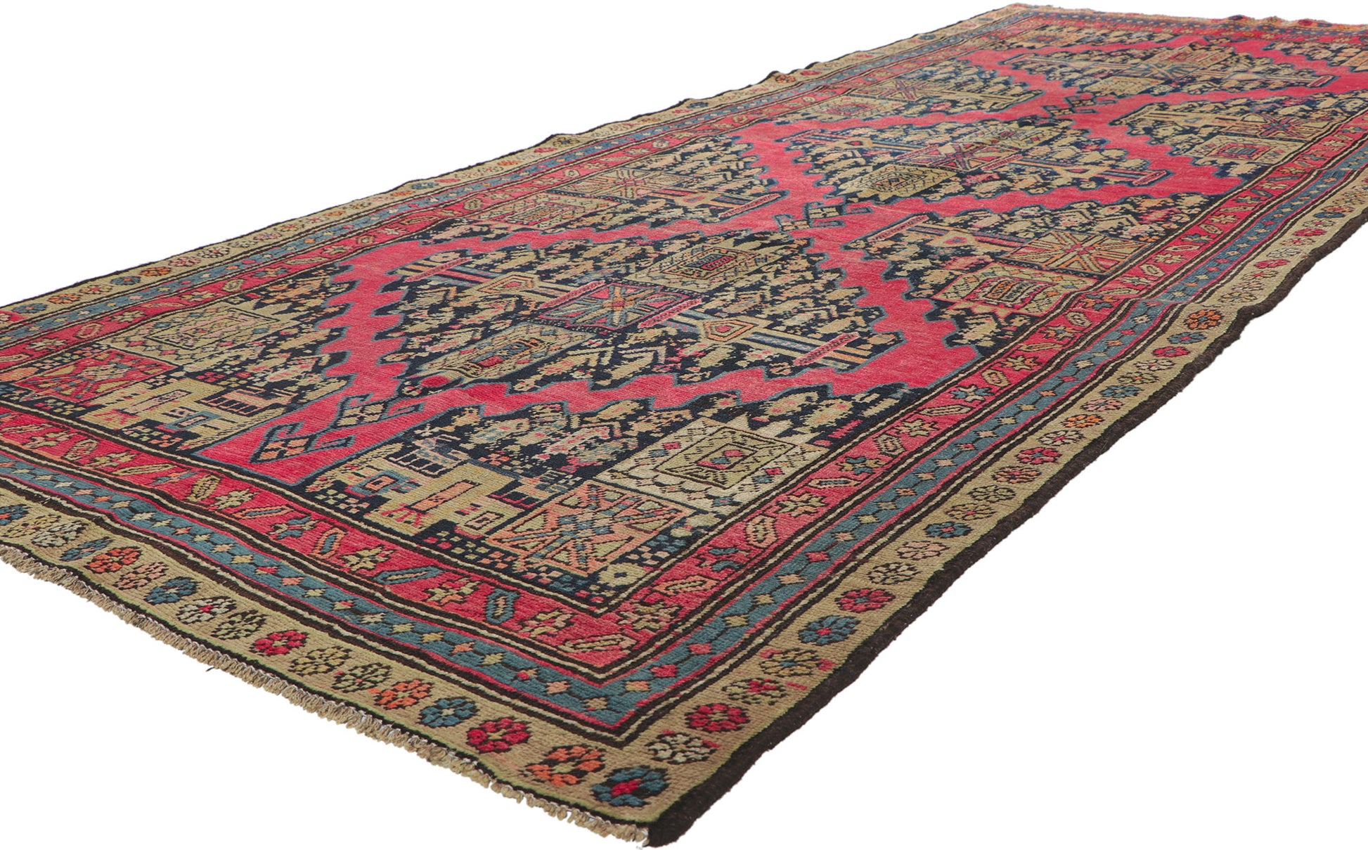 4 x 11 Antique Persian Shiraz Rug 61080