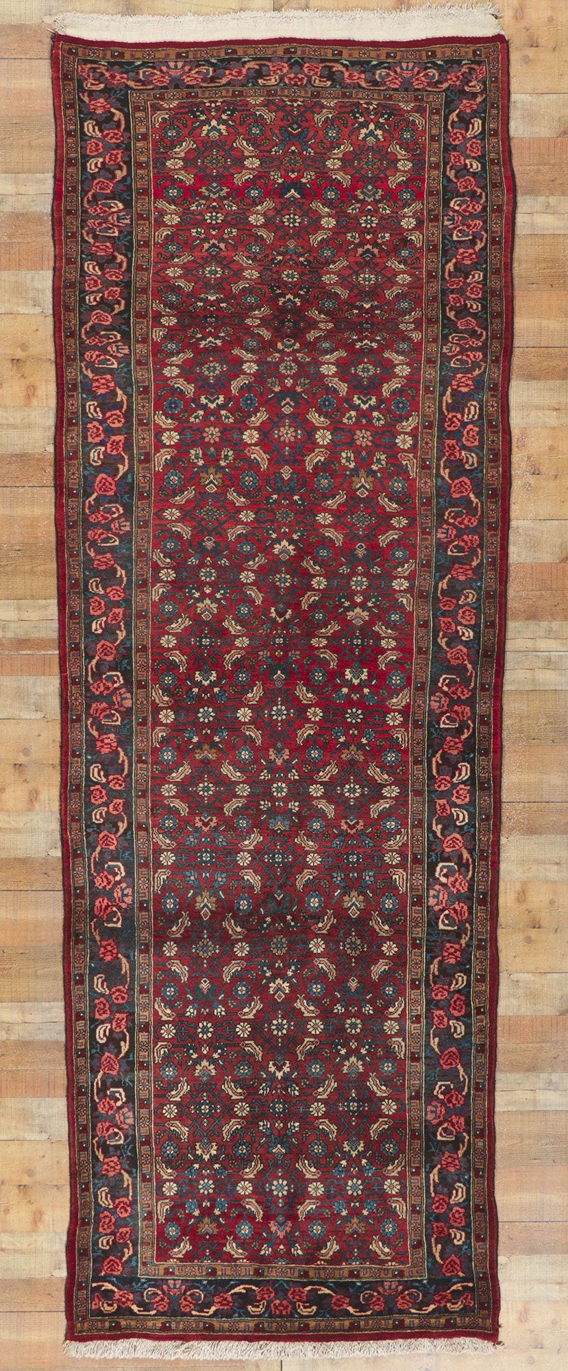 4 x 12 Antique Persian Bijar Runner 61175