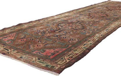 4 x 12 Vintage Persian Hamadan Runner 61173