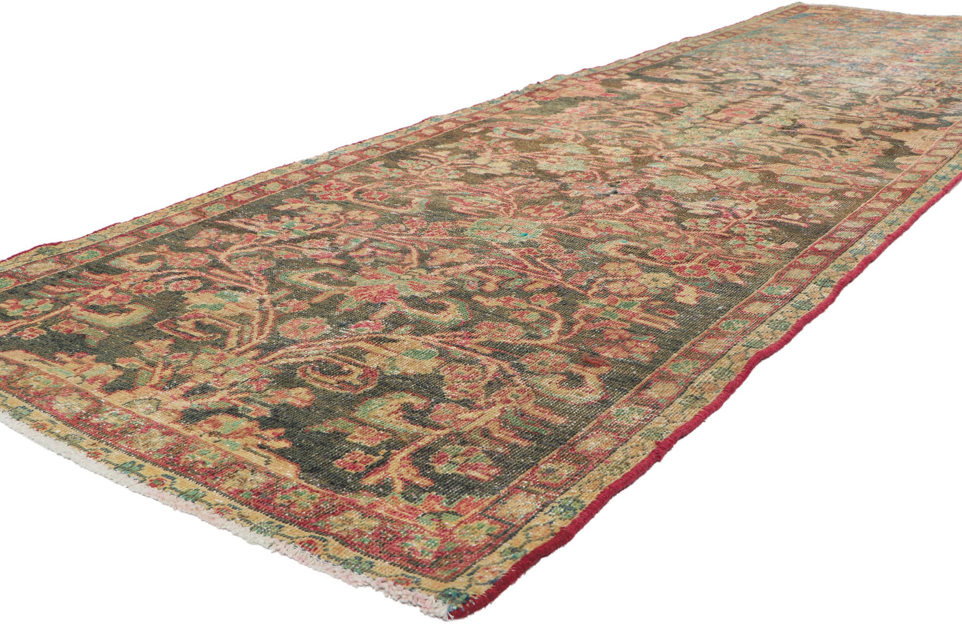 4 x 13 Vintage Persian Mahal Runner 61137