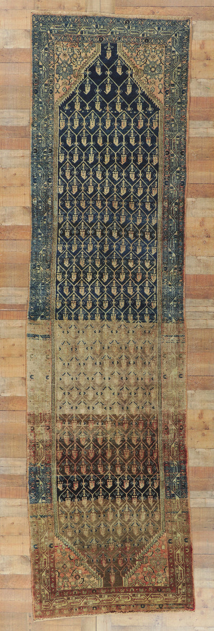 4 x 14 Vintage Persian Malayer Runner 61132