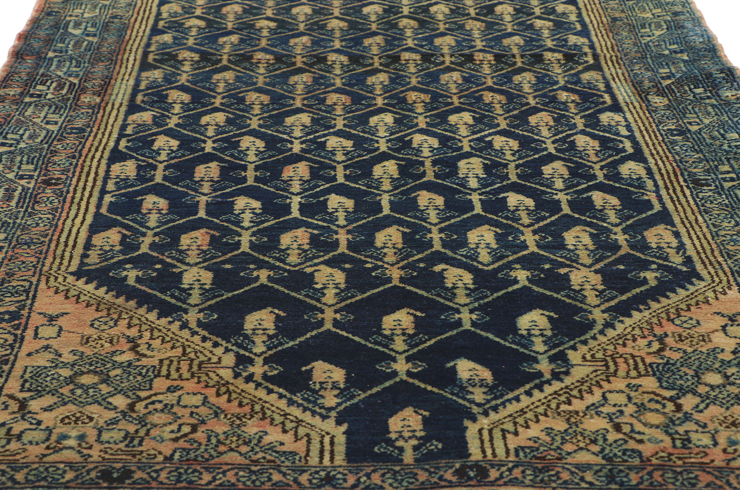 4 x 14 Vintage Persian Malayer Runner 61132