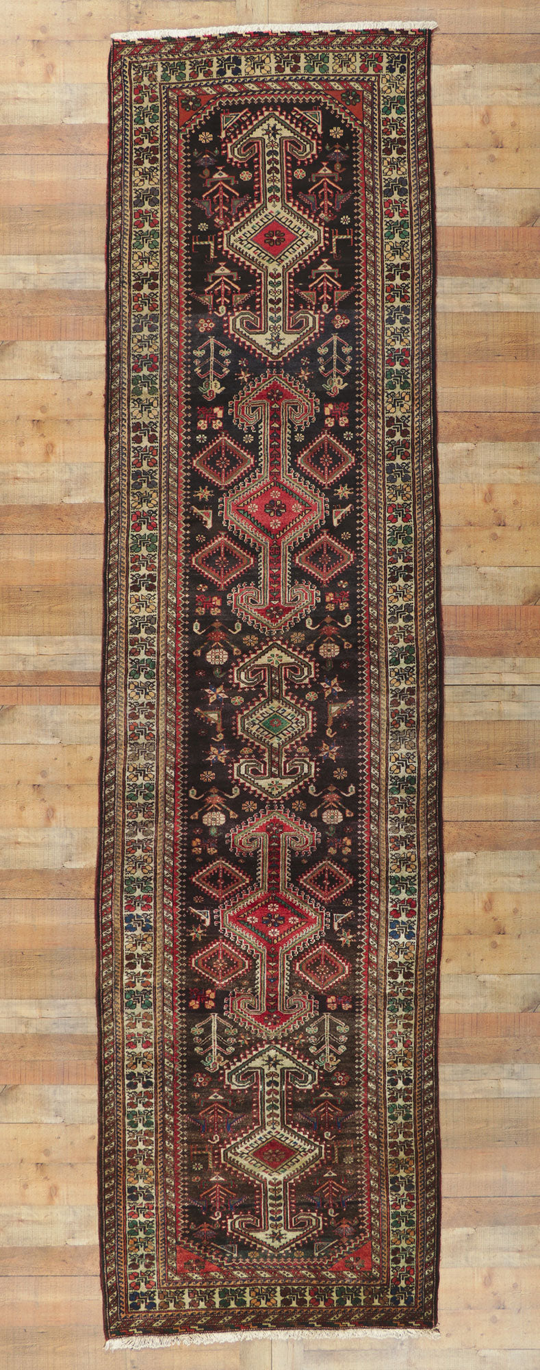 4 x 14 Vintage Persian Northwest Rug 61048