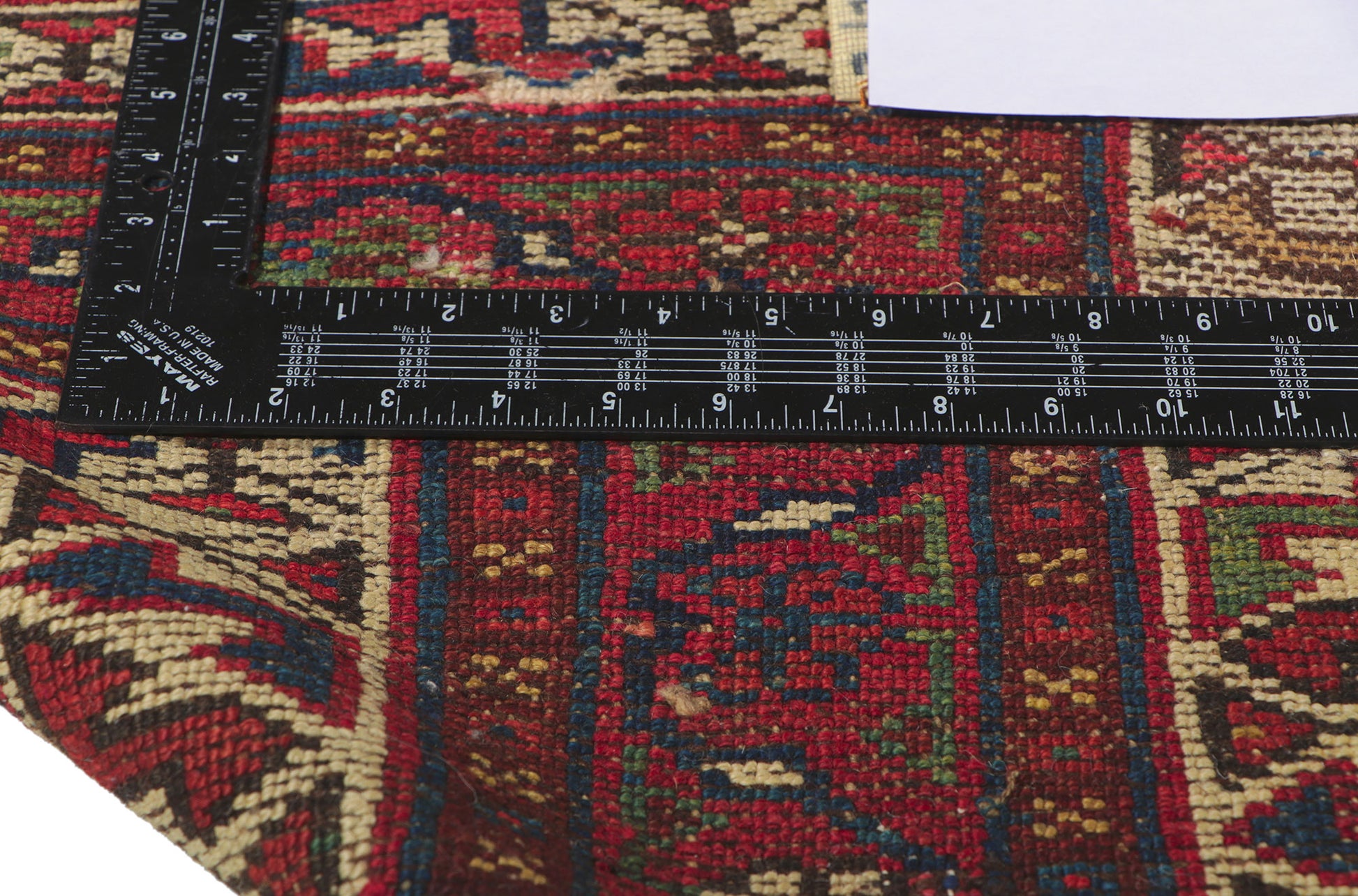 4 x 16 Antique Persian Kurdish Rug 78320