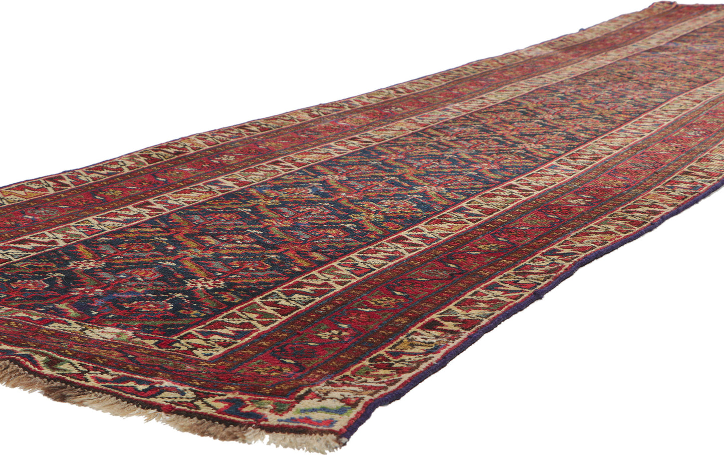 4 x 16 Antique Persian Kurdish Rug 78320