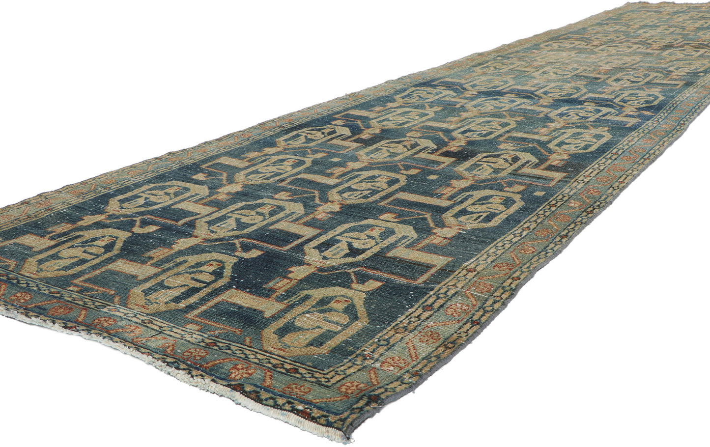 4 x 16 Antique Persian Malayer Runner 60953