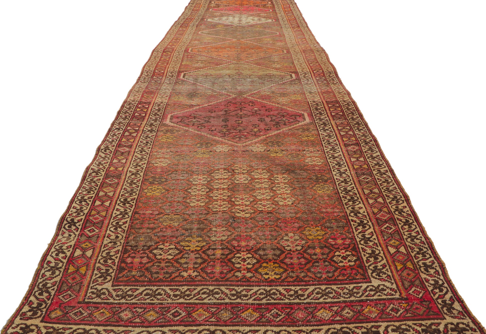4 x 16 Antique Persian Malayer Rug 61067
