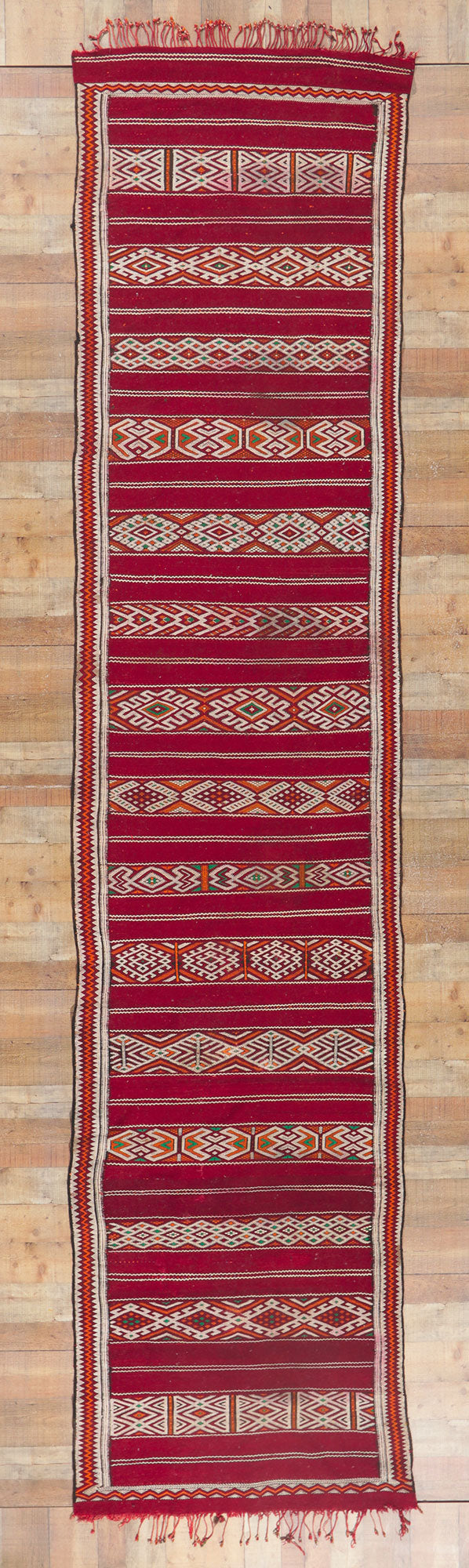 4 x 16 Vintage Zemmour Moroccan Kilim Runner 21707