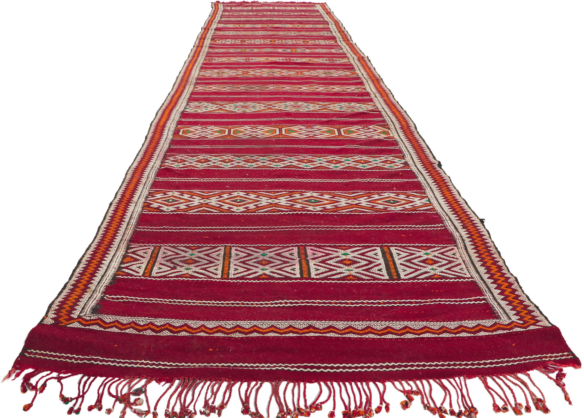 4 x 16 Vintage Zemmour Moroccan Kilim Runner 21707
