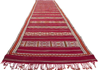 4 x 16 Vintage Zemmour Moroccan Kilim Runner 21707