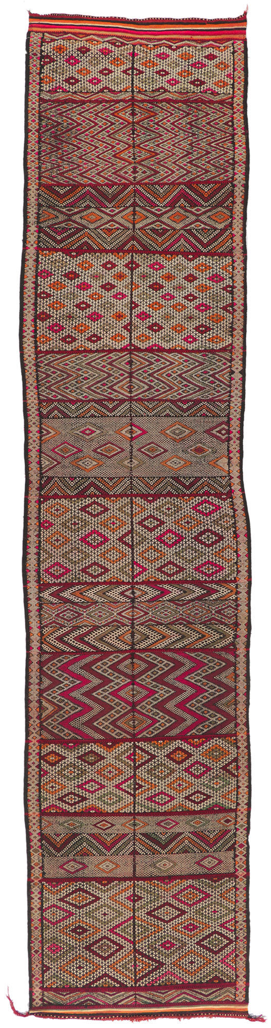 4 x 16 Vintage Zemmour Moroccan Kilim Runner 21710