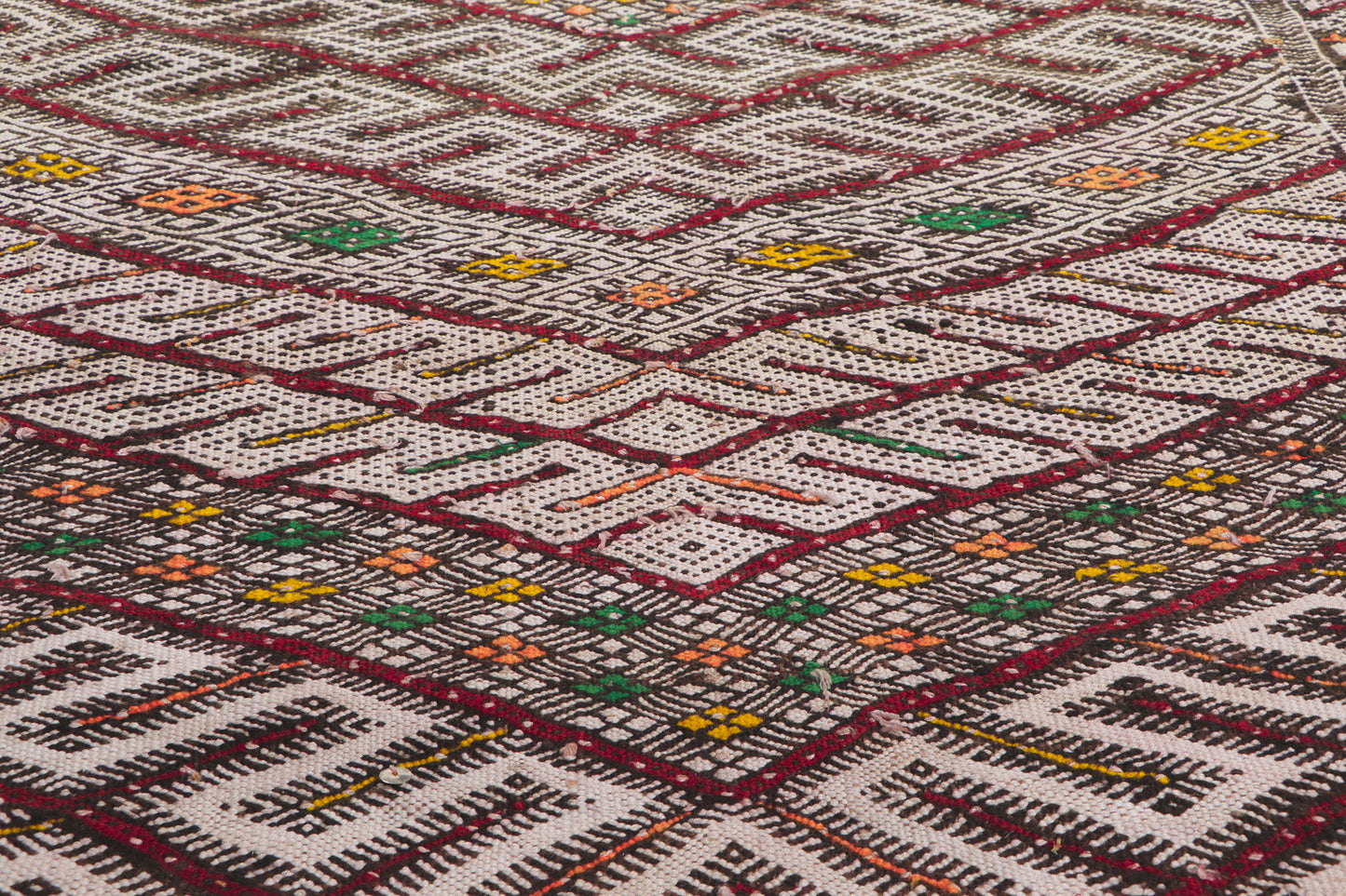 4 x 24 Vintage Zemmour Moroccan Kilim Runner 21705