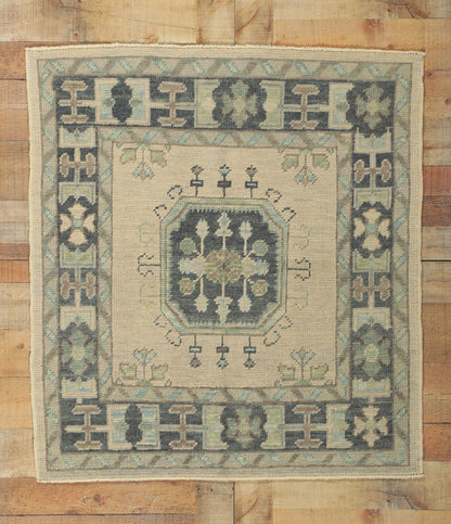 4 x 4 Turkish Oushak Rug 53812
