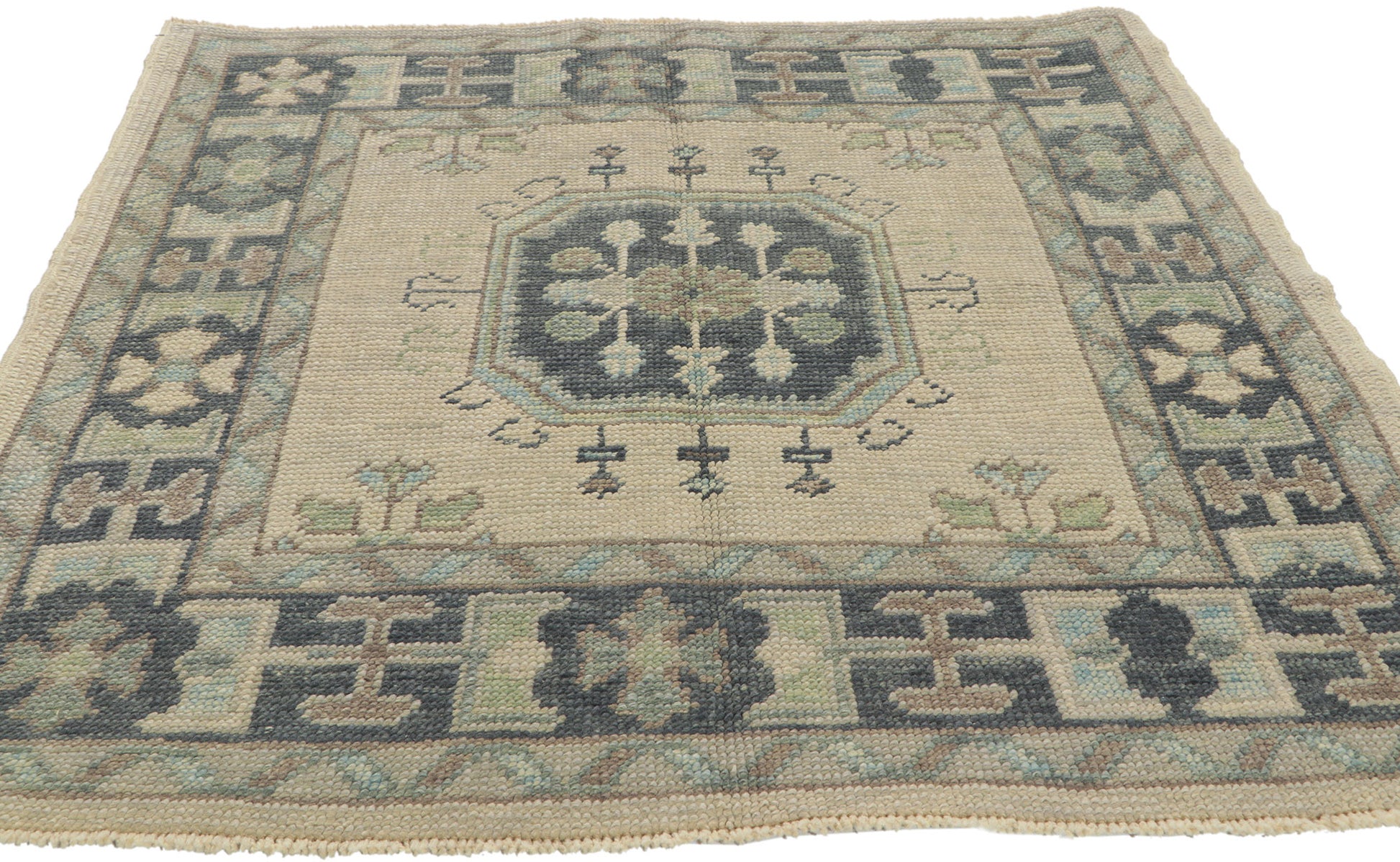 4 x 4 Turkish Oushak Rug 53812