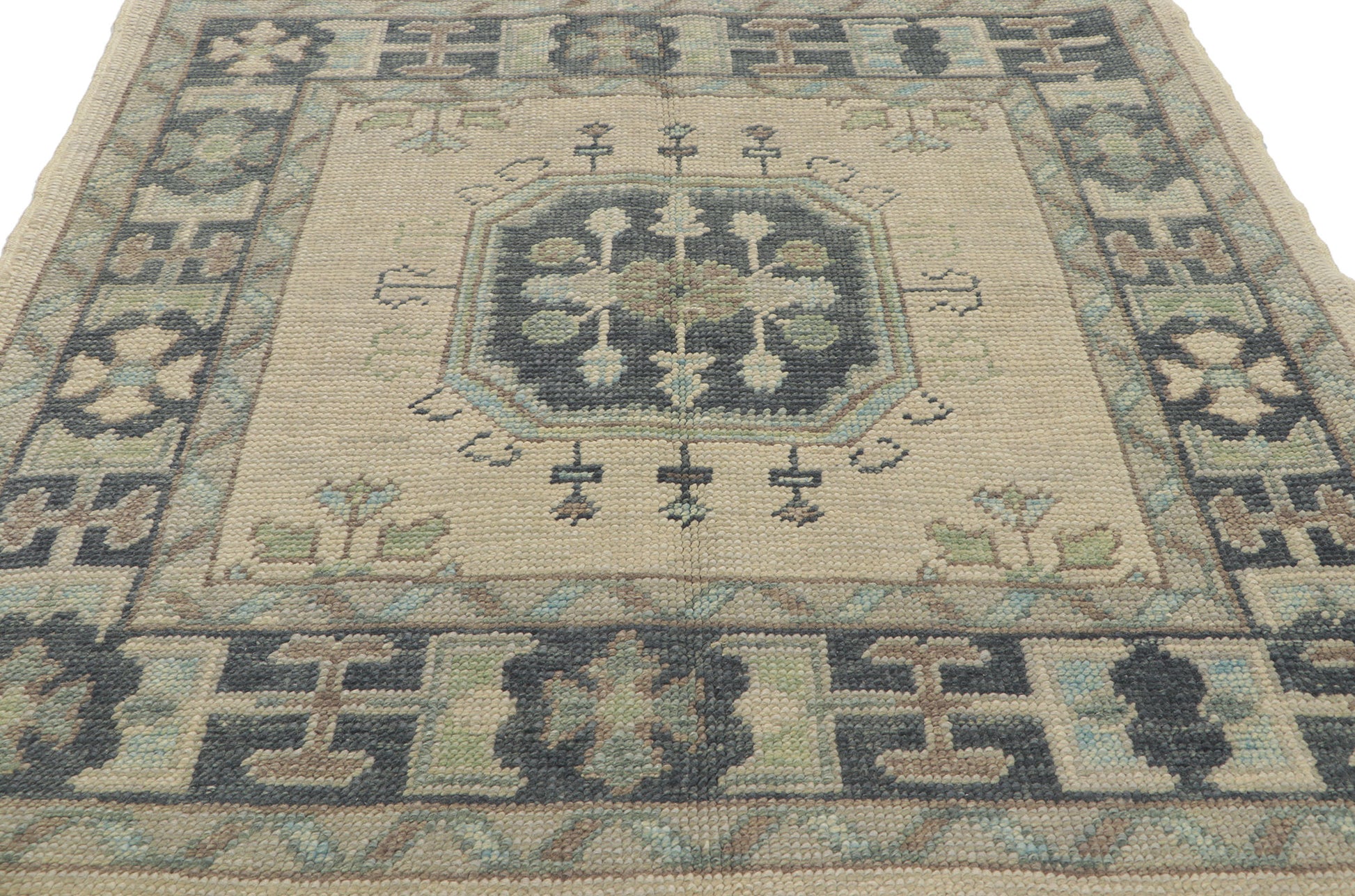 4 x 4 Turkish Oushak Rug 53812