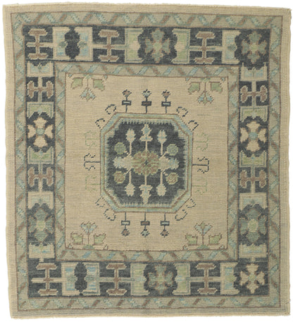4 x 4 Turkish Oushak Rug 53812