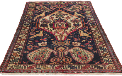 4 x 5 Antique Persian Bakhtiari Rug 61120