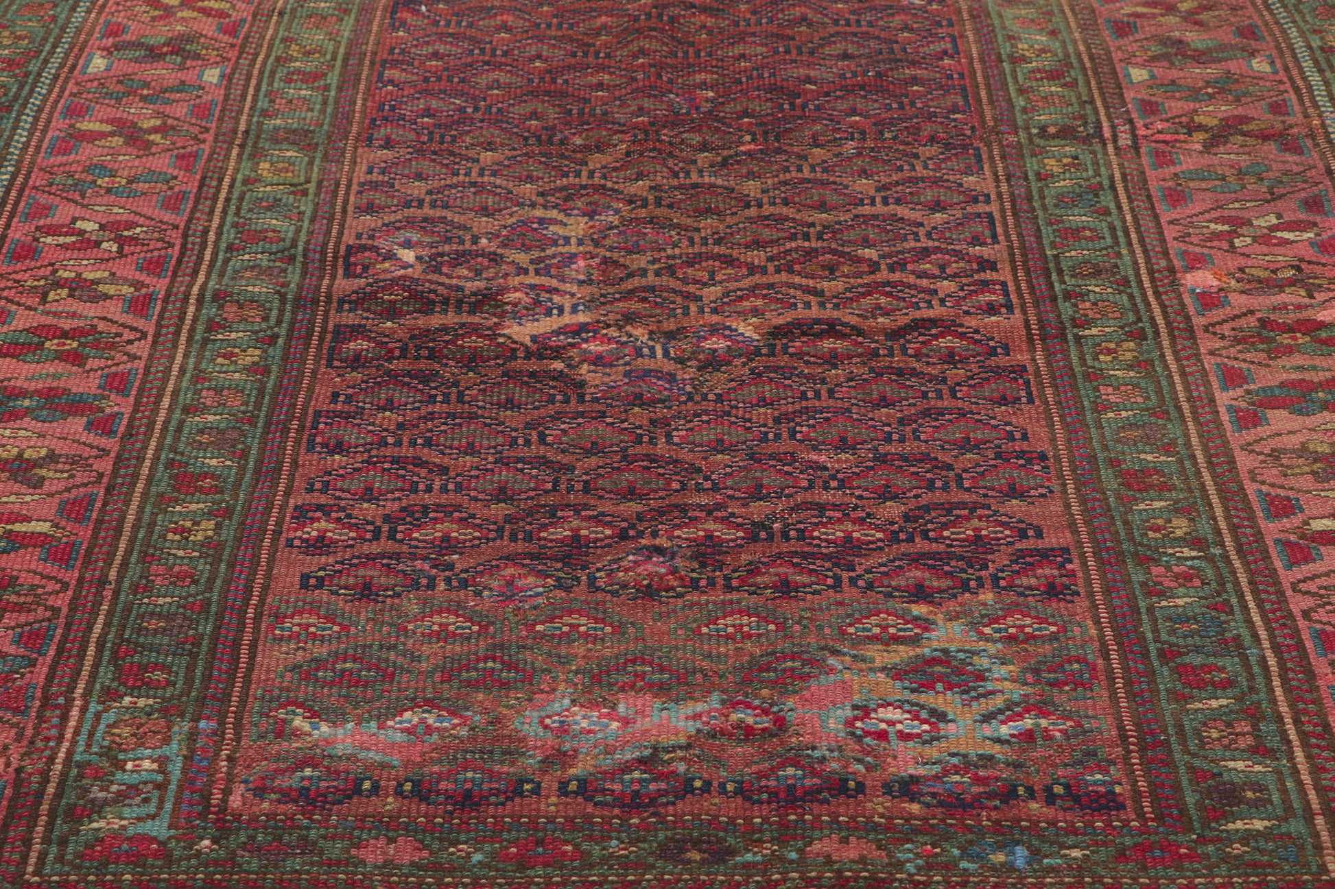4 x 5 Antique Persian Hamadan Rug 61123