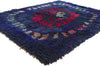 4 x 5 Viola Grasten Vintage Swedish Rya Rug 78473