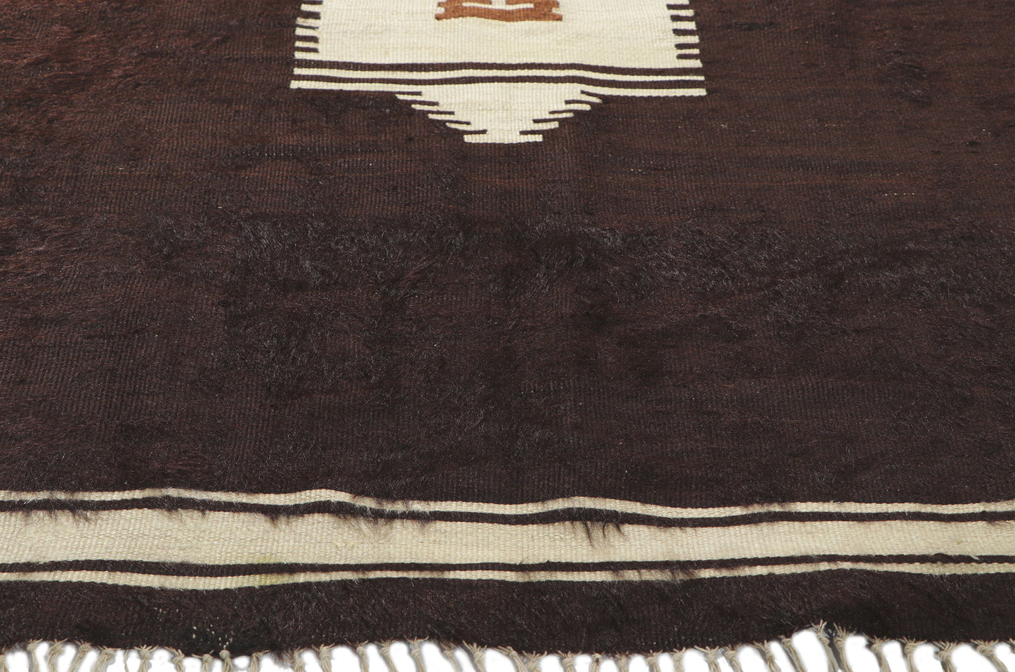 4 x 5 Turkish Angora Wool Kilim Rug 53830