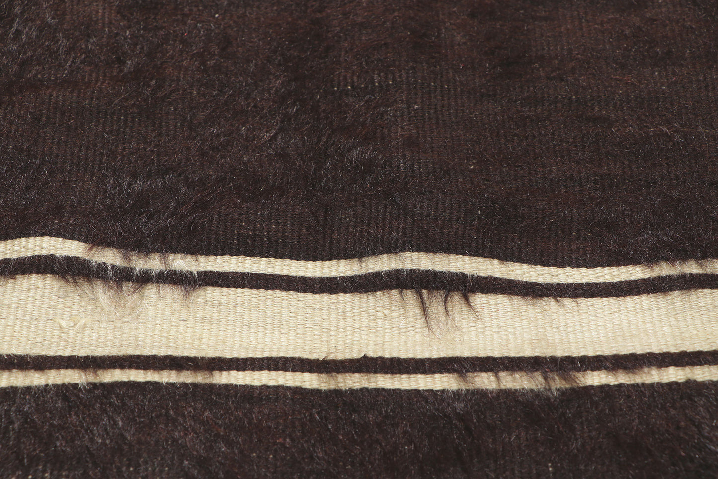 4 x 5 Turkish Angora Wool Kilim Rug 53830