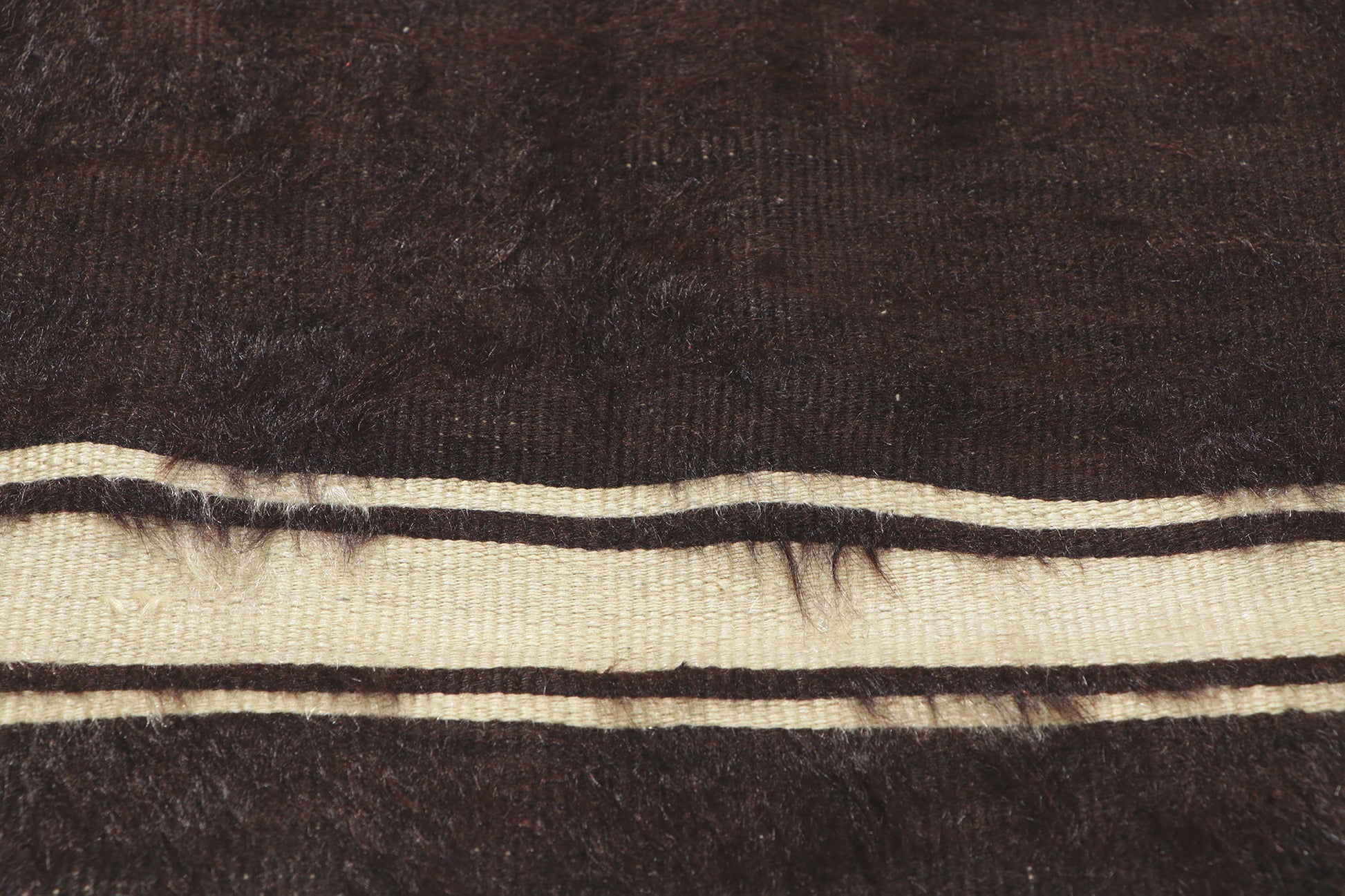 4 x 5 Turkish Angora Wool Kilim Rug 53830